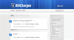 Desktop Screenshot of billcharges.com