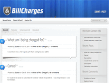 Tablet Screenshot of billcharges.com